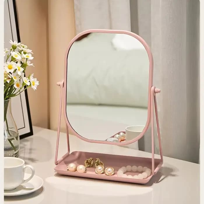 Miroir de maquillage rotatif