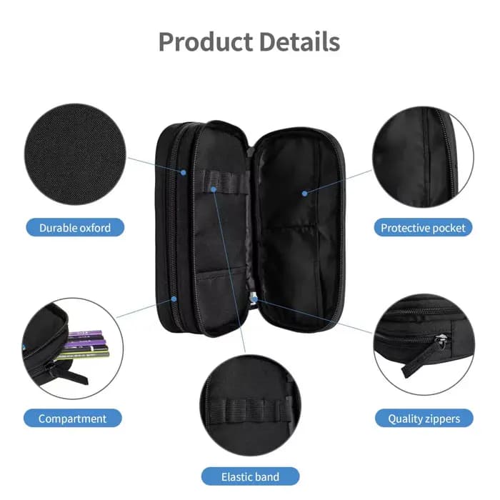 Trousse à Crayons Personnalisée à la Mode, Sac de Grande Capacité pour Étudiant, Cadeau de Bureau