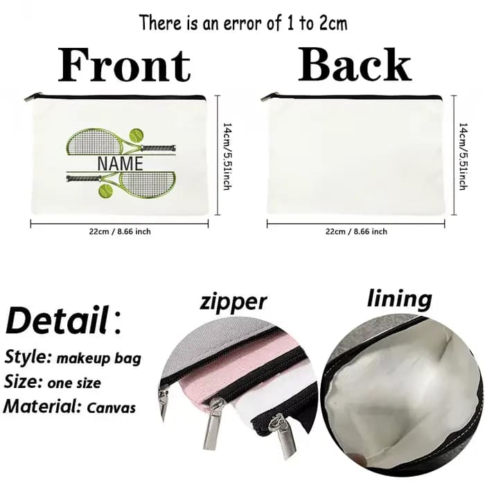 Trousse de Maquillage Personnalisée avec Nom
