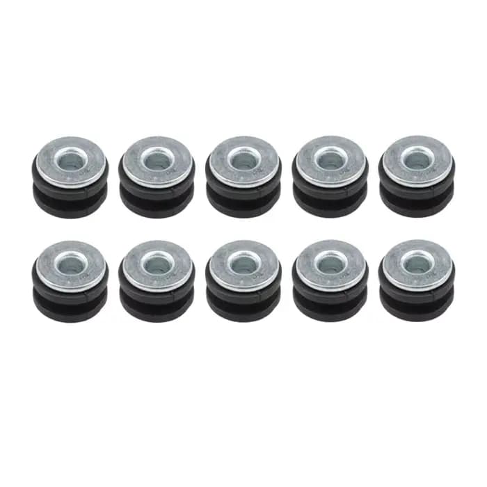"Kit de moto DIY, 5 ensembles ; Boulons de réduction de pression avec coussins à œillets en caoutchouc"