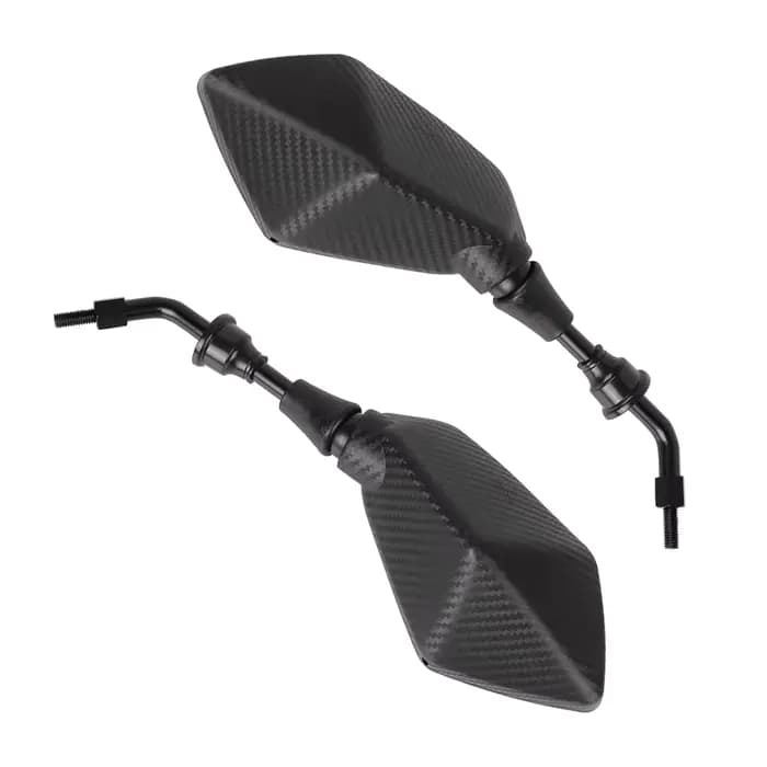 8mm 10mm rétroviseur convexe arrière poignée barre fin rétroviseurs latéraux pour Scooter e-bike moto 1 paire miroir de moto