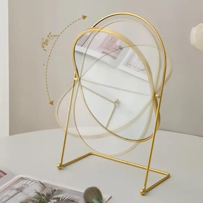 Miroir de maquillage nordique Iron Art 360 °