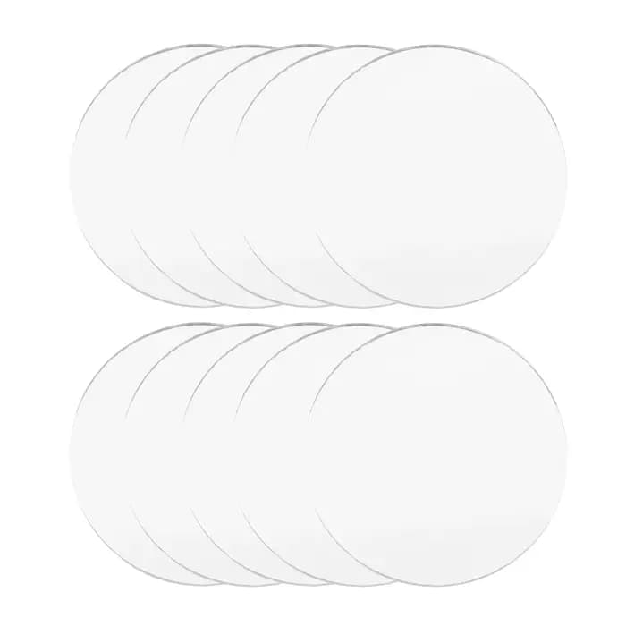 10 miroirs compacts en verre incassable