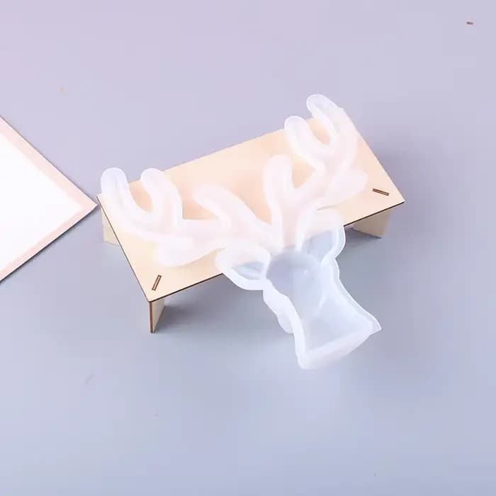 Moule porte-bijoux en bois de cerf en Silicone, support de cerf 3D, moules en résine époxy pour bricolage, décoration de maison, ornements de clôture de jardin