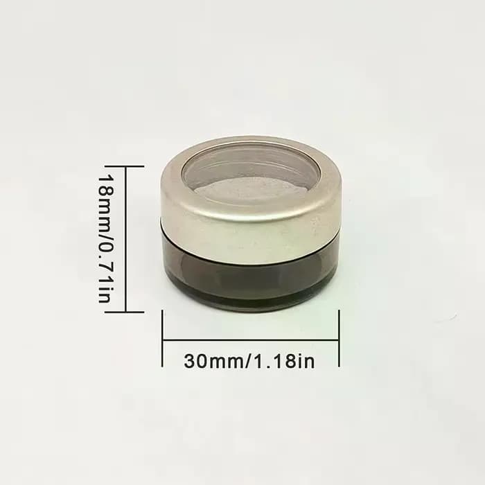 Bouteille transparente en plastique à paillettes