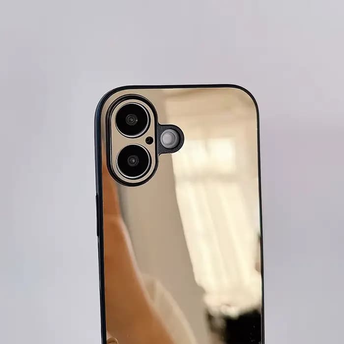 Coques de téléphone miroir pour IPhone 17 16 15 14 13 12 Pro Max, couverture arrière de protection