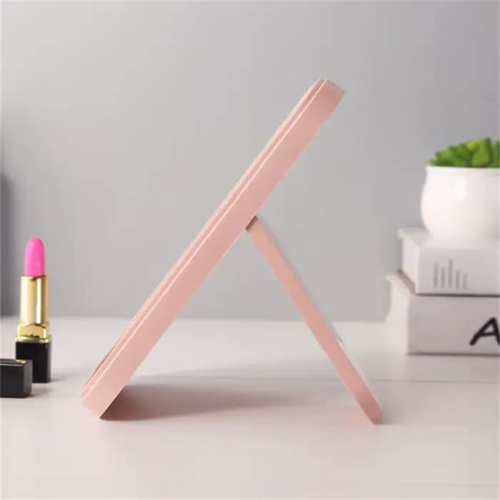 Miroir de maquillage de bureau portable avec support