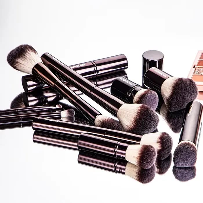 Hourglass Cruelty Free Maquillage Brush-2024New 10 Pinceaux Ensemble Blush Poudre Fard À Paupières Fond De Teint Brosse