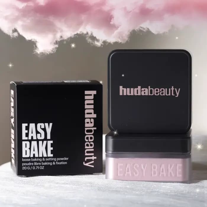 Poudre Libre Huda Beauty Fixatrice Cuissonnée Longue Tenue Contrôle Sébum Maquillage Professionnel Matifiante Imperméable Éclaircissante Correctrice