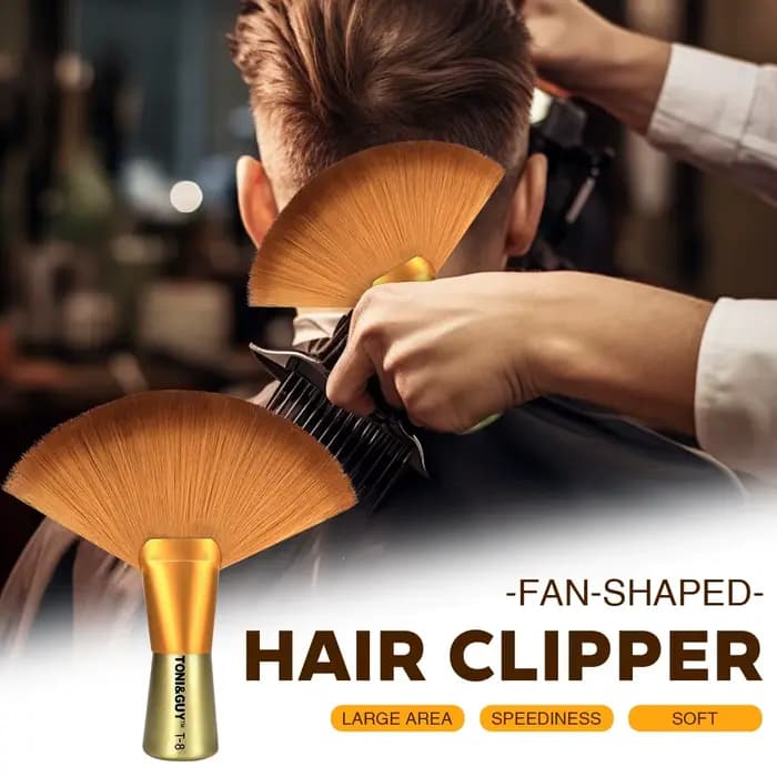 Brosse de balayage de cheveux à poils souples pour Salon de coiffure, avec poignée, idéale pour les barbiers et les coiffeurs pour balayer les tondeuses à cheveux