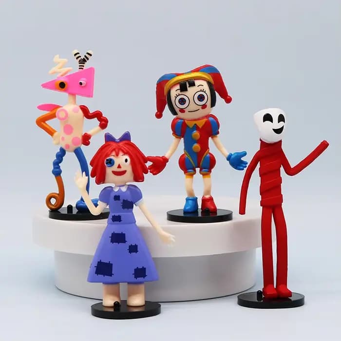 8 types de figurines étonnantes avec figurines magiques du Cirque Numérique, accessoires d'art de dessin animé, jouets anime récompensants, cadeaux d'anniversaire