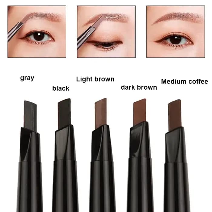 Crayon à sourcils imperméable à Double tête extrêmement fin