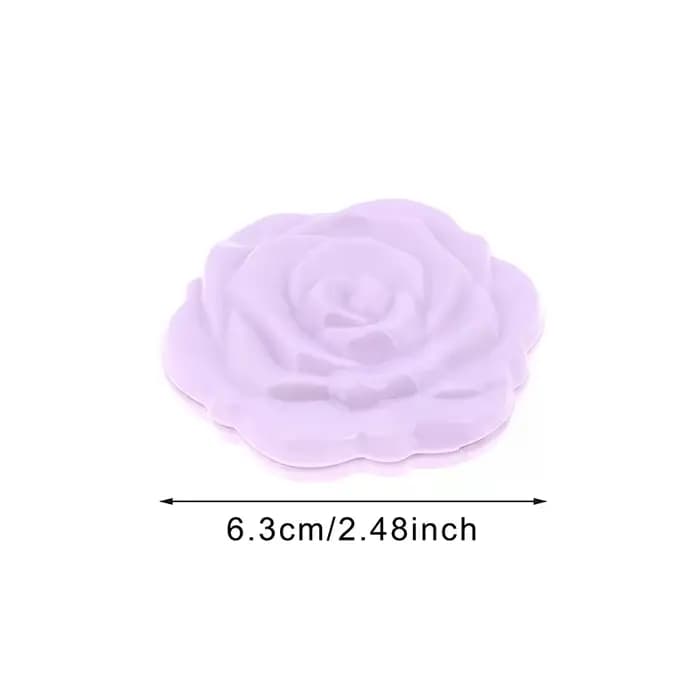 Mini miroir Portable rétro fleur de Rose