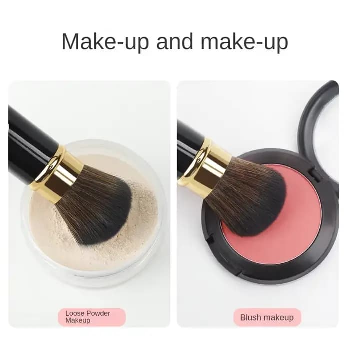 1 pièces pinceaux de maquillage rétractables poudre fond de teint mélange Blush brosse