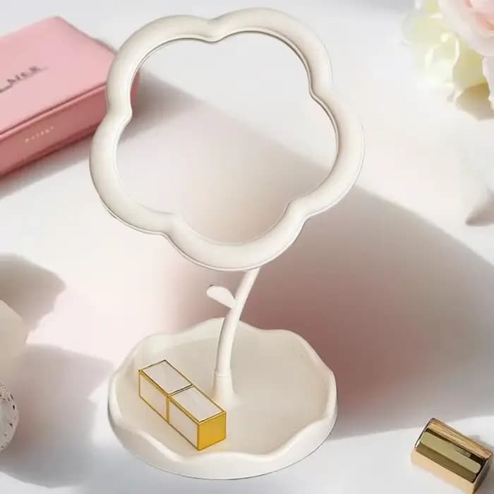 Miroir avec plateau à accessoires