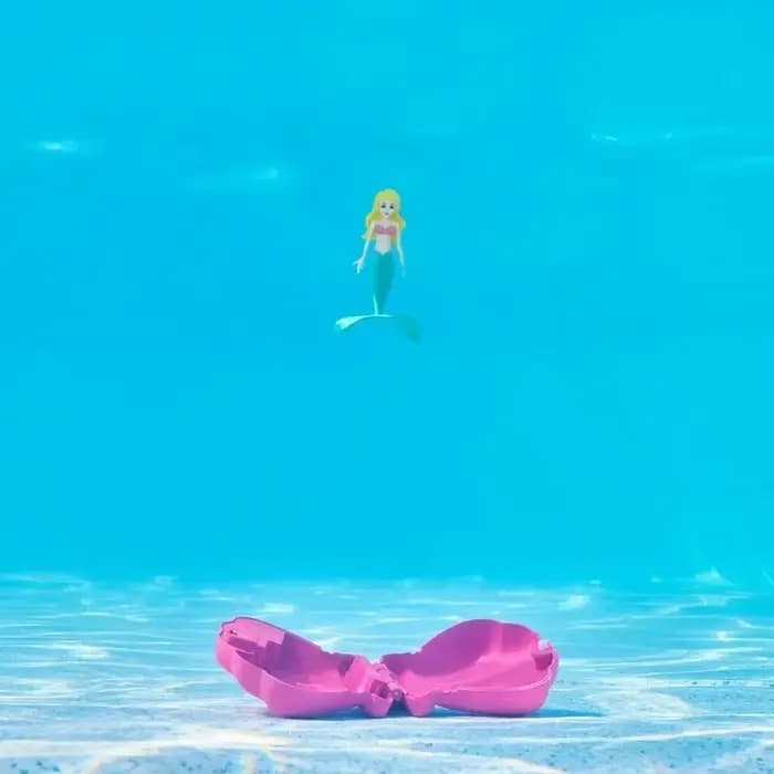 Jouets de piscine de sirène mignons, ornement de coquille de sirène, jouets au trésor, conception montante rotative, cadeau éducatif pour enfants d'âge préscolaire et fille