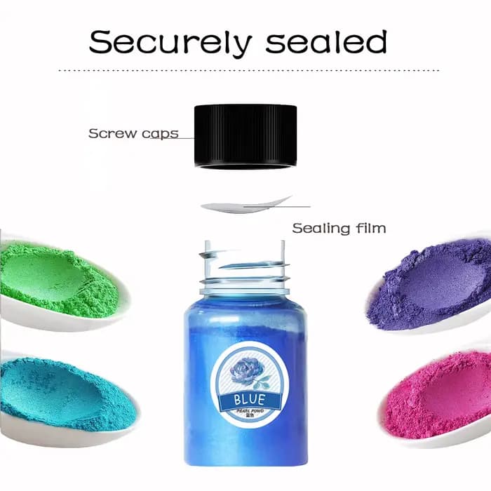 Poudre de Mica 28 couleurs 10g miroir naturel Mica perle poudre colorant résine époxy bougie bijoux à bricoler soi-même fabrication artisanat perle poudre Pigment