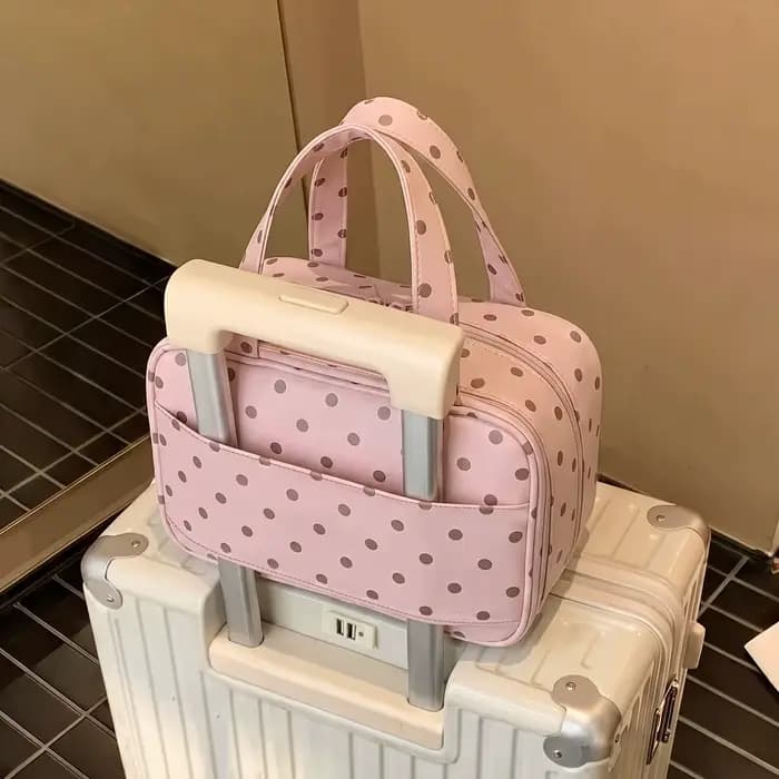 Nouvelle Trousse de Maquillage 2026 à Pois en PU