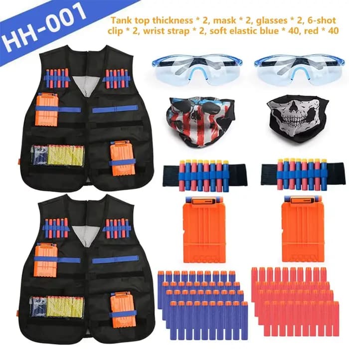 Kit de gilet tactique pour enfants, ensemble pour Nerf n-strike Elite Series, jeu de plein air, Kit de support de gilet tactique, accessoires, jouets, nouvelle collection