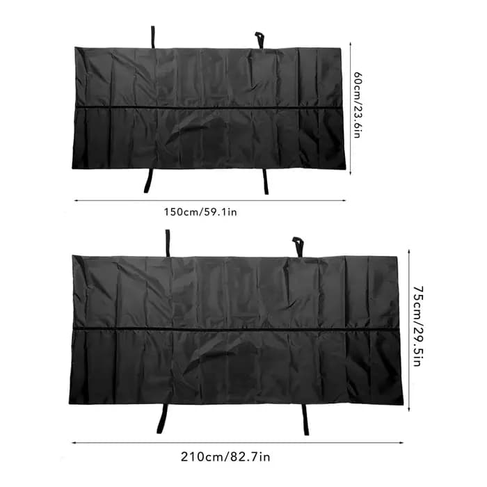 Sac pour cadavres d'urgence, sacs pour cadavres morts, poignée renforcée, Anti-fuite, tissu Oxford, Double usage, noir pour funéraires
