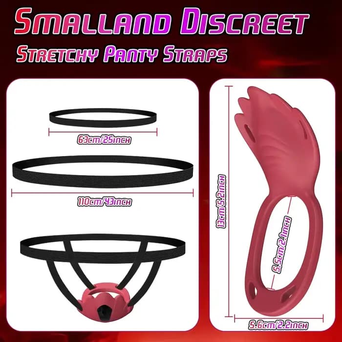 Vibrateur portable pour sous-vêtements féminins, stimulateur clitoridien avec anneau vibrant pour pénis, jouet sexuel pour adultes pour couples, plaisir amélioré