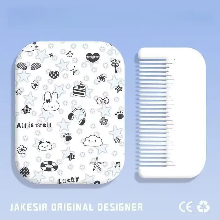 Miroir de maquillage amusant avec dessin animé Miffy Rabbit