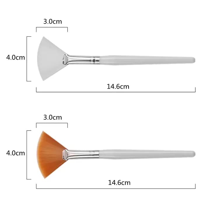 Pinceau éventail pour maquillage