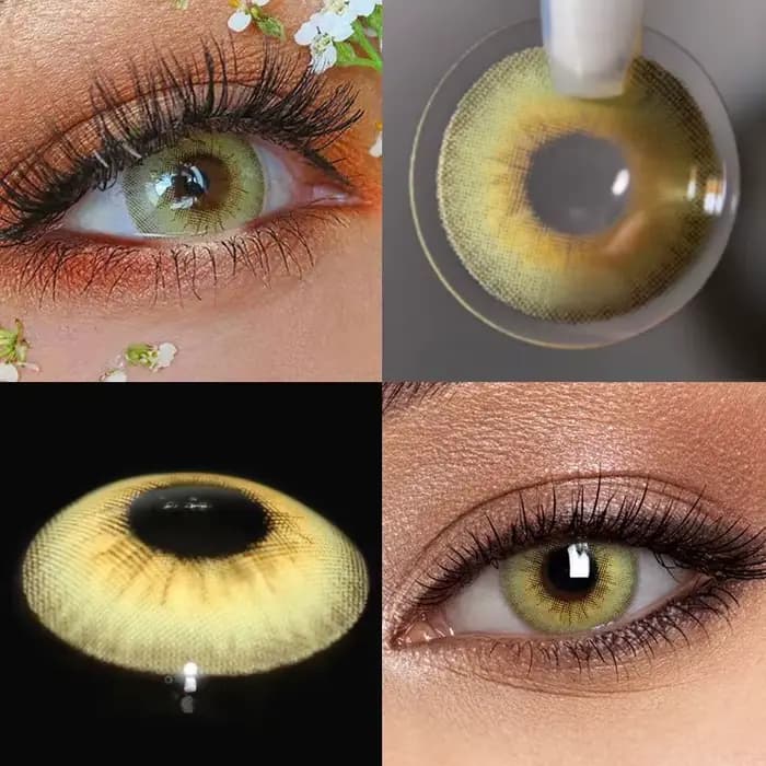 VISUASHOW LA Girl Lentilles de contact colorées vertes 3 tons 14