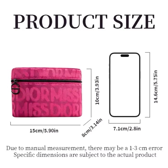 Sac cosmétique rose de Dior pour femmes