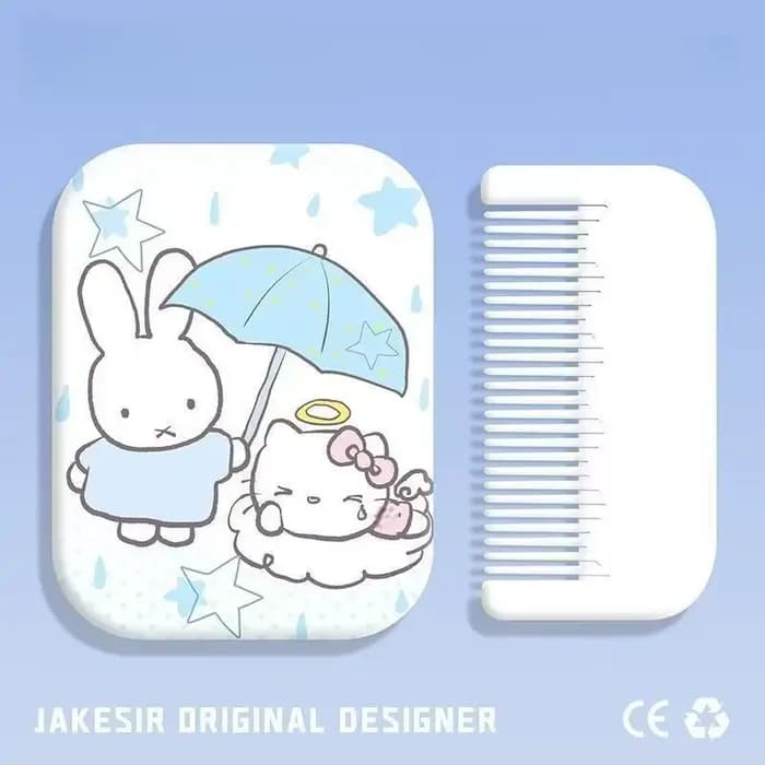 Miroir de maquillage amusant avec dessin animé Miffy Rabbit