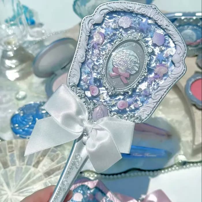 Flowerkaren maquillage main coquille perle Collection miroirs