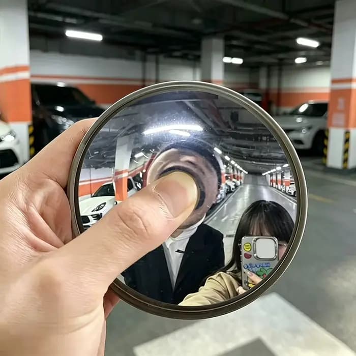 Miroir convexe de photographie de voyage