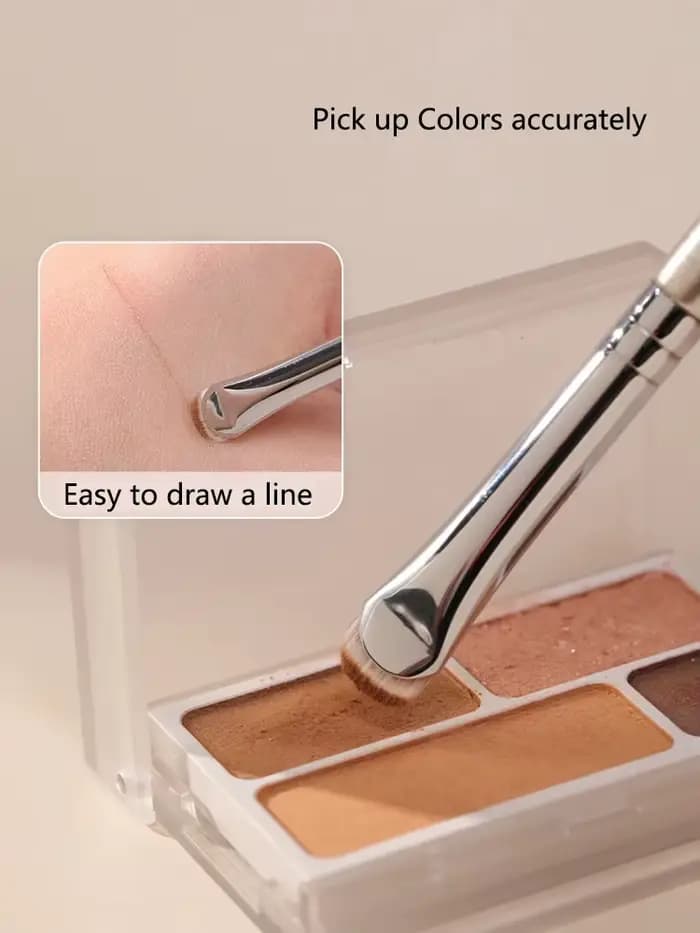 Pinceaux de maquillage pour les yeux incurvés