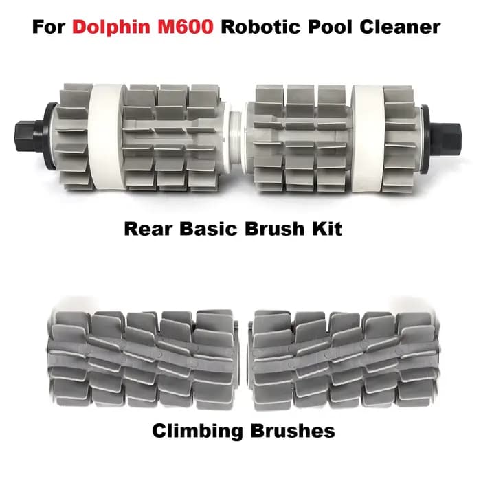 Accessoires pour nettoyeur de piscine robotisé Dolphin M600, brosse arrière de remplacement, brosses d'escalade