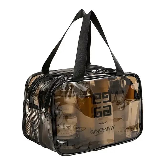 Trousse de Toilette Double Couche Imperméable pour Voyage