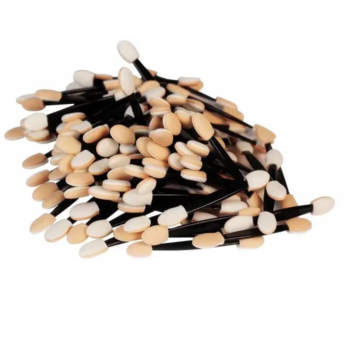 5/30/50/100 pièces pinceau fard à paupières double face éponge Nylon ensembles maquillage ombre