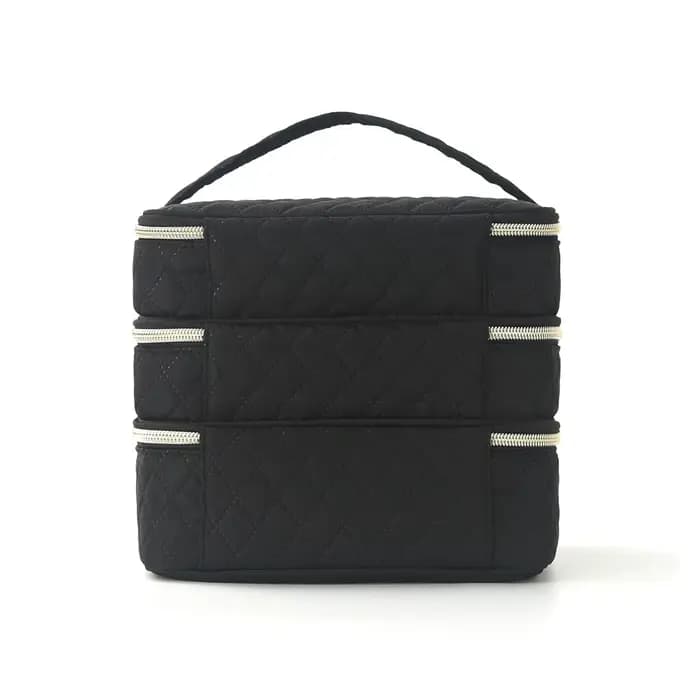 Trousse de maquillage à trois couches de luxe
