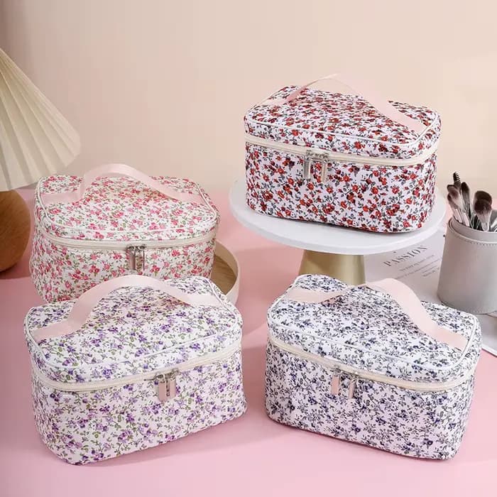 Sac de maquillage à fleurs