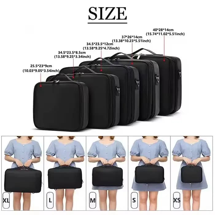 Nouveau Oxford trousse de maquillage pour femmes professionnel grande capacité voyage
