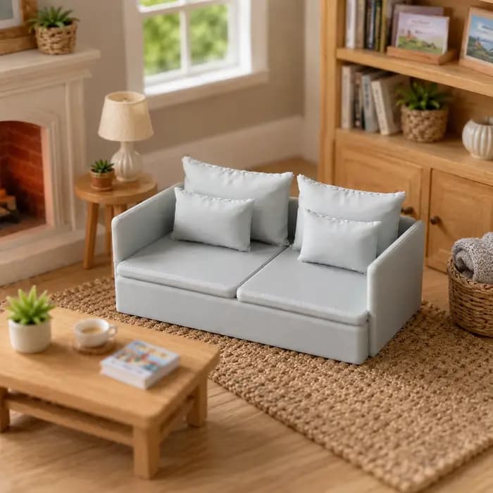 Modèle de canapé miniature, accessoire de mobilier pour maison de poupée, accessoire de photographie et ornement décoratif