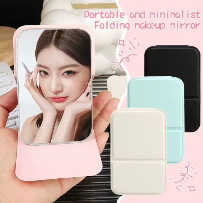 Miroir de maquillage portable pliable haute définition