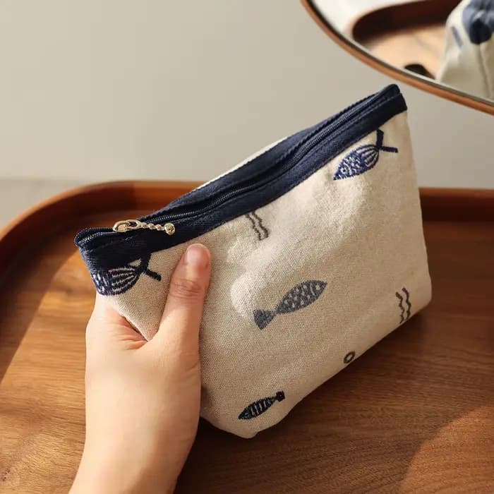 Sac à cosmétiques brodé