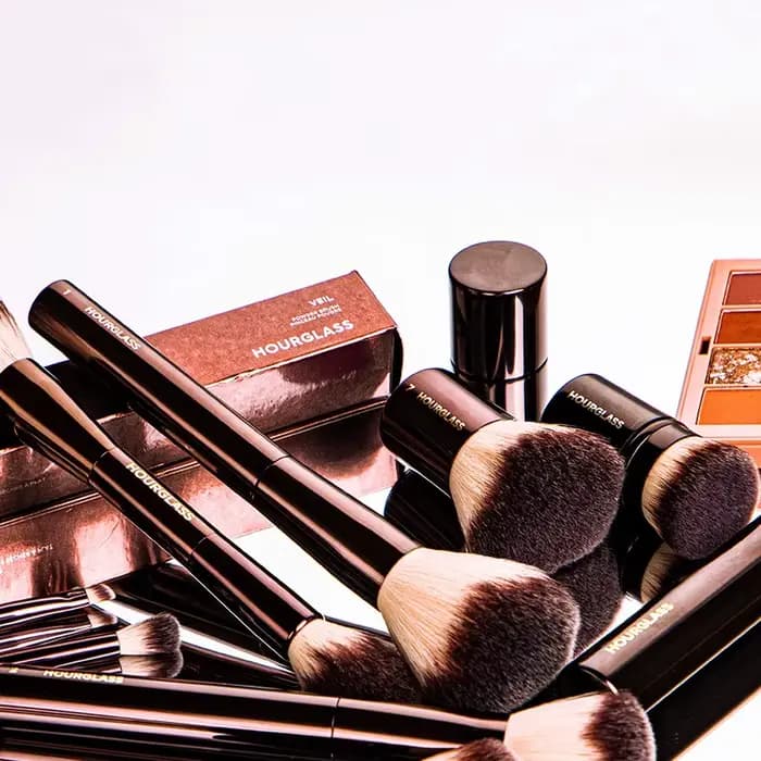 Hourglass Cruelty Free Maquillage Brush-2024New 10 Pinceaux Ensemble Blush Poudre Fard À Paupières Fond De Teint Brosse