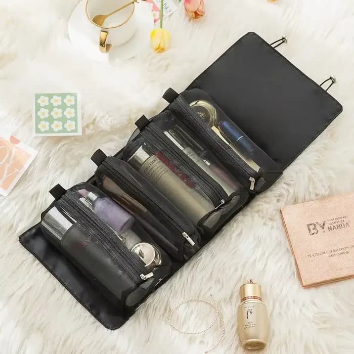 Trousse à cosmétiques détachable Portable grande capacité 4 en 1