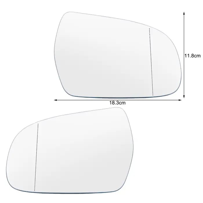 Rétroviseur Adhésif de Remplacement Convexe Grand Angle, pour Audi A3 A4 A5 S3 S4 S5 Qufresh 2011-2017