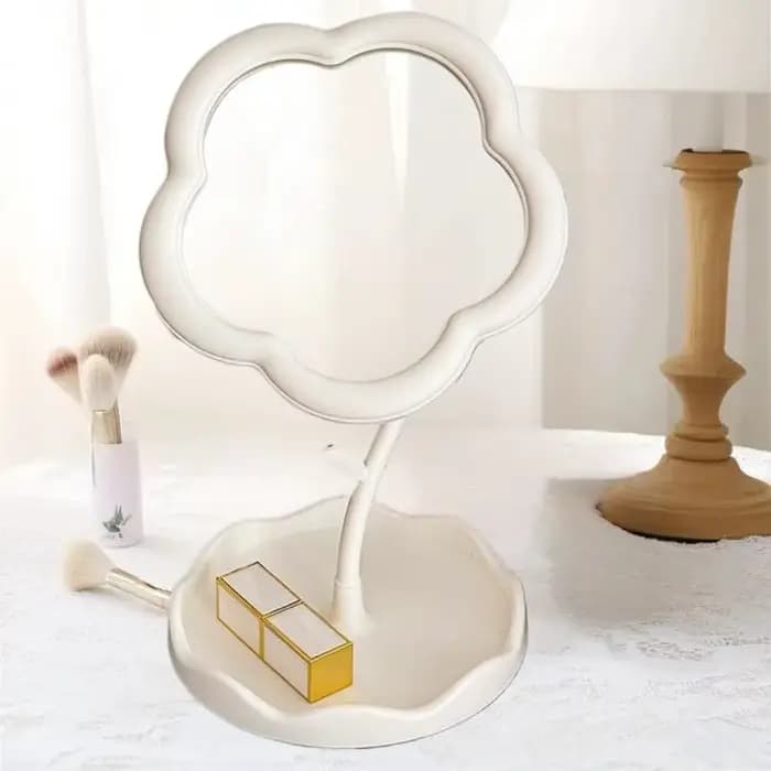Miroir avec plateau à accessoires