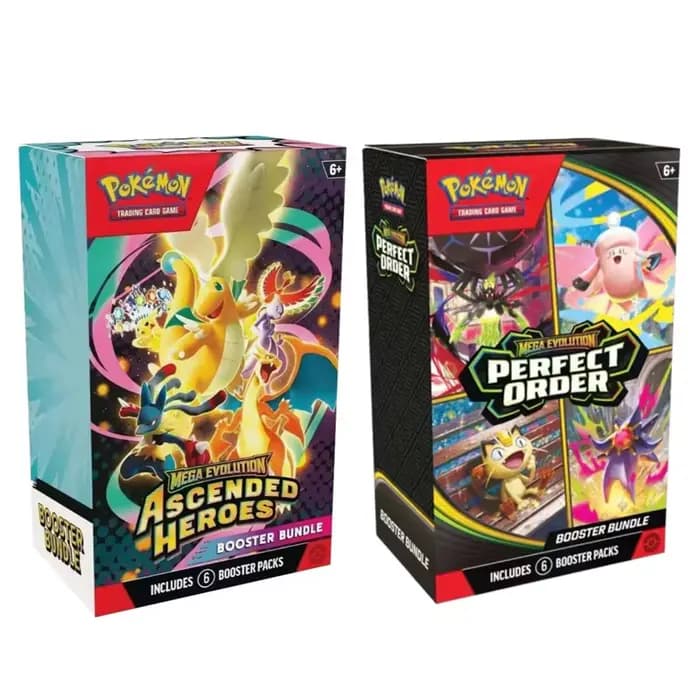 Cartes à collectionner Pokémon anglais Mega Perfect Order Ascended Heroes Scarlet Violet 151 Booster Bundle ME03 Trainer Box