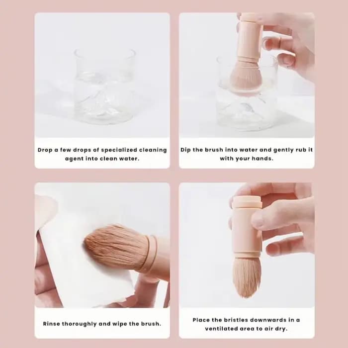 Pinceau de maquillage 4 en 1 de haute qualité