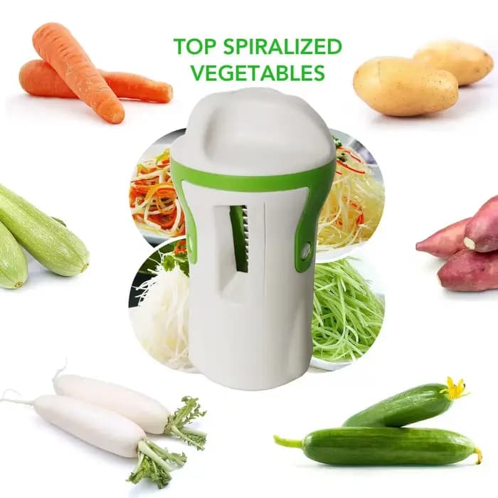 1 pièce Coupe-légumes robuste, Spiraliseur, Trancheuse à légumes, pour spaghetti de courgette, Utilisation multifonctionnelle, Accessoires de cuisine