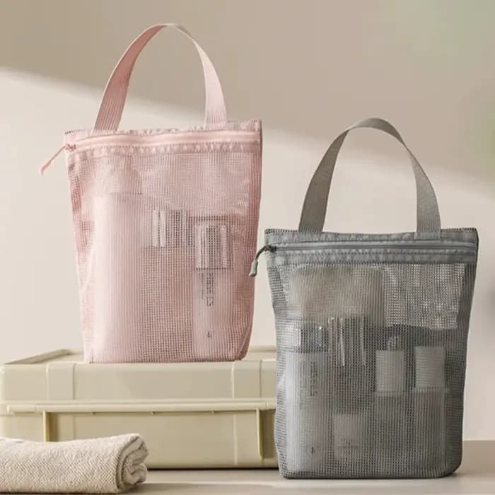 Trousse de toilette portable 23x26cm avec poignée pratique